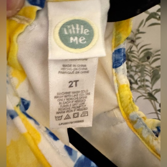 Little Me lemon dress Size 2T - Picture 4 of 6